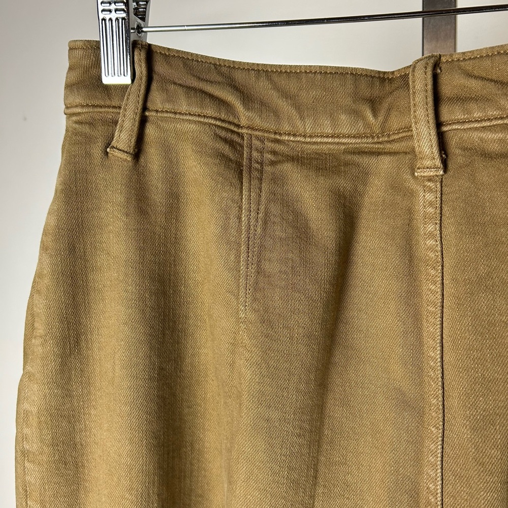 Banana Republic Khaki Button-Down Midi Skirt Size 6 - Picture 7 of 8
